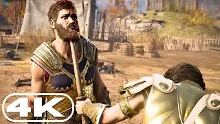 Kassandra Kills Brasidas & Kleon Death Scene  | Assassins Creed Odyssey (4K)