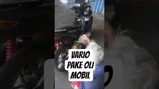 GANTI OLI VARIO PAKAI OLI MOBIL #ldic #olisesat #gantioli #vario #shorts
