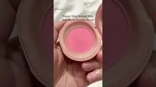 @happyskincosmetics ￼Happy Skin Second Skin Soft Matte Powder BlushShade: Petal Glow#makeup#blush