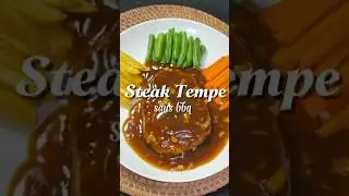 Steak tempe saus bbq #cooking  #food #belajarmasak #resepsimple #steak #tempe #bbq #foodies