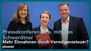 Studie: Mehr Einnahmen durch Verm&ouml;genssteuer? Pressekonferenz u.a. mit Ines Schwerdtner
