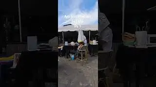 Differently abled, abstract artist setting up a pop-up at Fergs in downtown St. Petersburg - PT 1 🦋