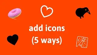 5 ways to add icons to websites | HTML | CSS