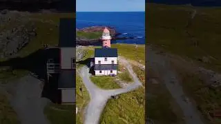 Lighthouse aerial orbit in Ferryland, NL #djimini4pro