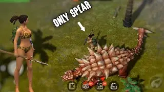 Kill Alpha Ankylosaurus With Just 2 Spears | Jurassic Survival