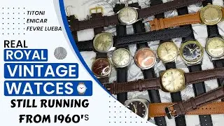 SWISS WATCHES AUTOMATIC & WINDING FAVRE LEUBA TITONI ENICAR GOLD AND STEEL , RARE WATCHES FOR SALE