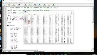 Assembly Language Programming (JMP and Adding two Numbers)