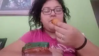 2xspicy noodles and 2 corndogs 