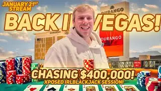 Chasing $400,000! Big Battlle On an IRL Blackjack Table at Durango
