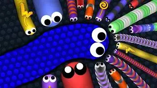 CRAZY SNAKE vs 97779 SNAKES / Epic Slitherio Gameplay | Slither.io
