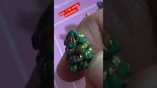 Mini 🎄&aacute;rbol de #navidad de arcilla polim&eacute;rica #shorts #diy #clay