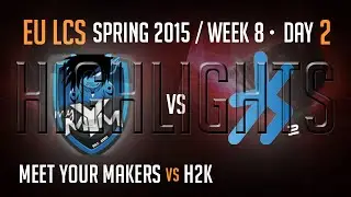 MYM vs H2K Highlights - Week 8 EU LoL LCS Spring 2015 S5 - MeetYourMakers vs H2K W8D2 G1