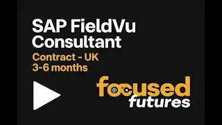 We&rsquo;re Hiring: SAP FieldVu Consultant (UK) &ndash; Full-Time | 3&ndash;6 Month FTC our Outside IR35 @VistaVu