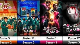 Squid Game's Most Famous Posters Revealed | Season 1 to 3