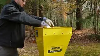 Champion 3-Inch Portable Chipper-Shredder with Collection Bag (Model 200946)