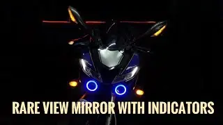 Custom rear view mirrors with indicators for R15 V3 || Installation video