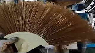 4-Axis Broom Making Machine, Making Fan-Shaped Brooms, CNC Fan-Shape Broom Making Machine