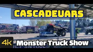 Cascadeur Monster Truck show [4k]  | Spectacular Stuntman Monster Truck Show | South of France
