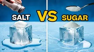 The Science Behind Salt Melting Ice | Salt vs Sugar Test