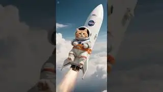 Cat Goes to the Moon! 🐱🚀🌕  #JoltMeow #CatVideo