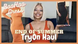 HAUL| BOOHOO DRESS TRYON HAUL! End Of Summer Dresses| JazzyDEniseTV