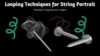 Looping Techniques for string portrait projects | Different ways to loop thread between nails