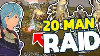 Blue Protocol Star Resonance Gameplay End Game Raid Showcase! 20 Man DRAGON raid