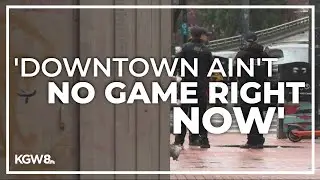 Portland police begin patrols around vacant Washington Center