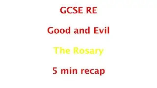 GCSE RE (Eduqas) - 5-минутный обзор Розария