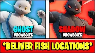 DELIVER FISH TO GHOST & DELIVER FISH TO SHADOW LOCATIONS (Fortnite MEOWSCLES Locations)