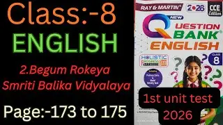 Class8 Ray & Martin Question Bank 2026 English page-173