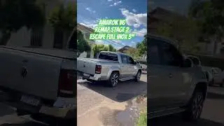 VW Amarok V6 com escape Direto 3&rdquo; Full Inox 304