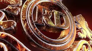 Golden Flower Bloom 3D Logo Animation