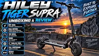 Hiley Tiger Supra scooter unboxing and speed test (4600watts!!!)