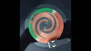 Geometric Vinyl Record Weight Stabilizer, Top Down