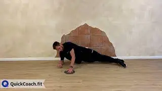 Sliders Side Plank with Reach | Exercise Demo | Coaching Software | QuickCoach