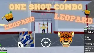 『 Best Leopard One Shot Combo 』Leopard + God Human One Shot Combo (Bloxfruit Roblox)