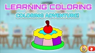 Magical Coloring Adventure: Cake Painting for Kids