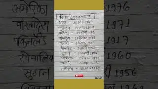 #कौन सा देश कब आजाद हुआ।। #shortvideo #papular #shorts #daily #handwriting #gk #like