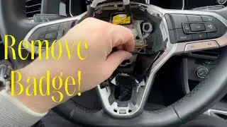 How To Remove The Steering Wheel Badge On A 2022 & UP VW!