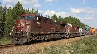 Veteran SD70ACu!! CP Train no. 148 east Laggan Sub @ Castle Mountain Mile 99.91 September 1, 2022
