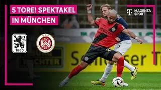 TSV 1860 München - SV Wehen Wiesbaden, Highlights mit Live-Kommentar | 3. Liga | MAGENTA SPORT