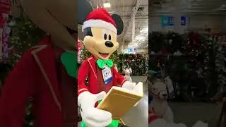 Jumbo Size Animated Mickey at Lowe&rsquo;s #lowes Christmas Season