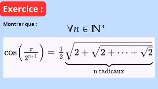 Cosinus et radicaux emboîtés : une belle formule