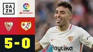 4 Tore in 14 Minuten! Munir wird zum Doppelpacker: FC Sevilla - Rayo Vallecano 5:0 | La Liga | DAZN