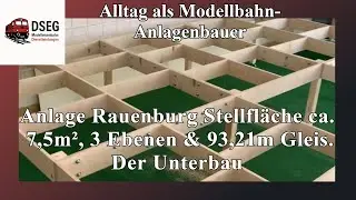 Teil 1 Der Unterbau Modellbahnanlage Rauenburg Stellfl&auml;che ca. 7,5m&sup2;, 3 Ebenen & 87 m Gleis