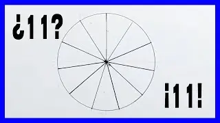 dividir una circunferencia en 11 partes iguales