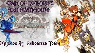 Kingdom Hearts Re: Chain Of Memories Riku Playthrough #9 - Halloween Town