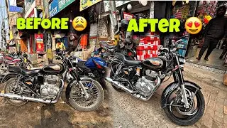 Royal Enfield standard 350 modification😍| Bullet standard varient modification🥰|Standard bullet 2025