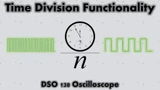Функция временного разделения осциллографа DSO 138 | Горизонтальная регулировка сигнала